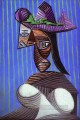 Mujer con sombrero despojado 1939 cubista Pablo Picasso